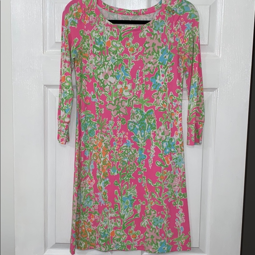 Lilly Pulitzer Boatneck Long Sleeve T-shirt Dress